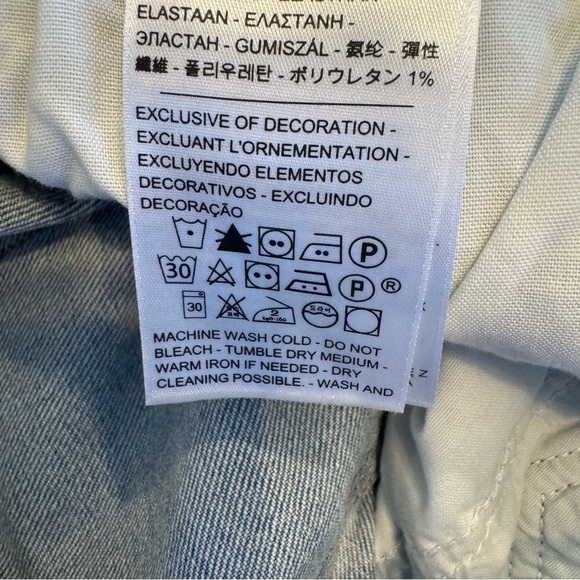 NWT, Free People X Levi, Wedgie Straight, Light Wash Jeans, Size 28 X 26 - Picture 4 of 6